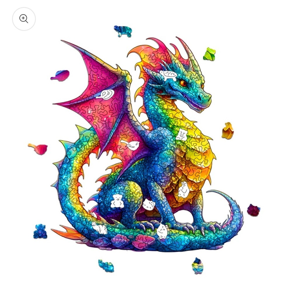 Colorful Dragon Wooden Puzzle
